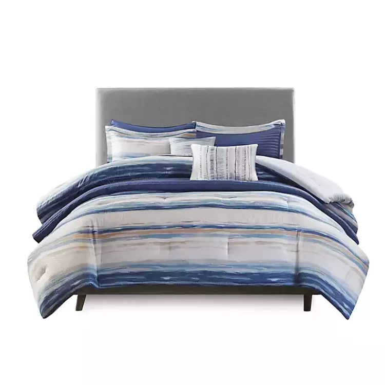 Blue Watercolor 8-pc. King Comforter Set>Kirklands Home Best Sale