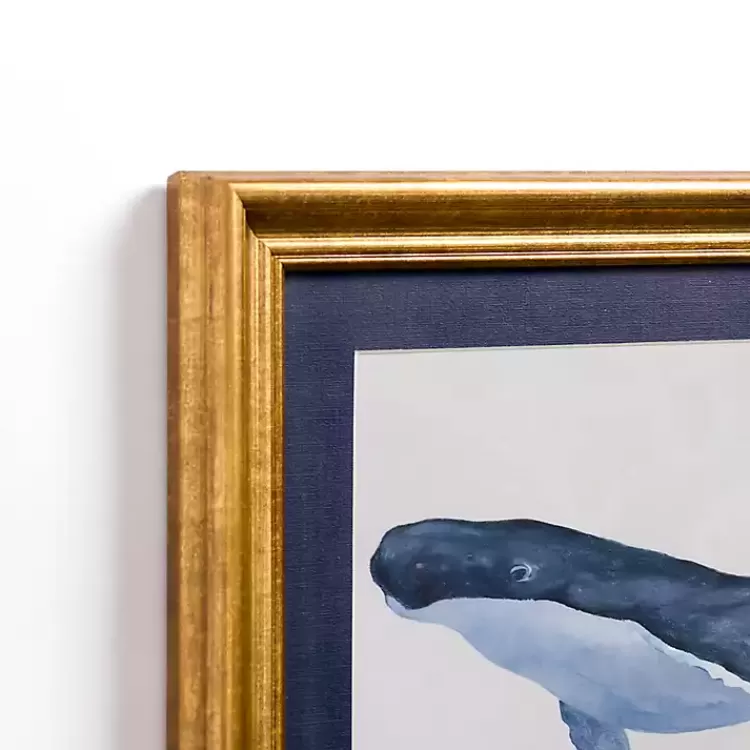 Blue Whale Framed Art Print>Kirklands Home Cheap