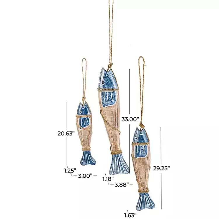 blue_wood_fish_hanging_wall_plaques_set_of__7.webp Blue Wood Fish Hanging Wall Plaques, Set of 3>Kirklands Home Outlet