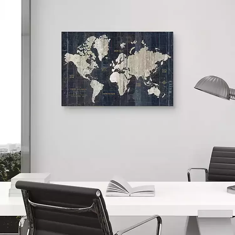 blue_world_map_canvas_art_print_3.webp World Map Canvas Art Print>Kirklands Home Shop