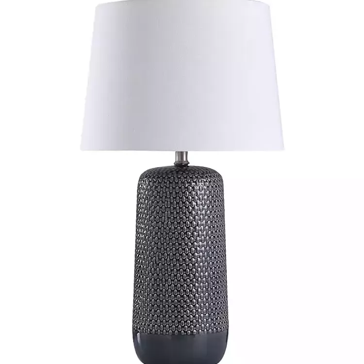 Blue Woven Ceramic Wicker Table Lamp>Kirklands Home Discount