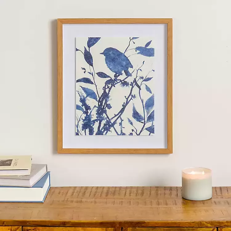 Bluebird on Branch II Framed Art Print>Kirklands Home Clearance