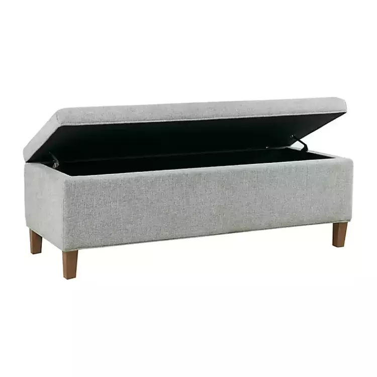bluegray_upholstered_softclose_storage_bench_2.webp Blue-Gray Upholstered Soft-Close Storage Bench>Kirklands Home Cheap