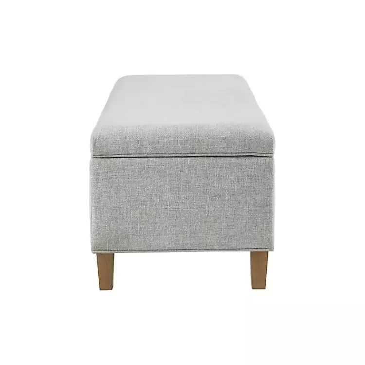 bluegray_upholstered_softclose_storage_bench_4.webp Blue-Gray Upholstered Soft-Close Storage Bench>Kirklands Home Cheap