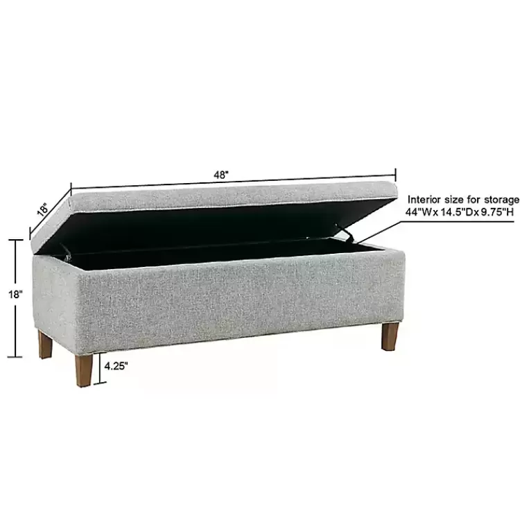 bluegray_upholstered_softclose_storage_bench_7.webp Blue-Gray Upholstered Soft-Close Storage Bench>Kirklands Home Cheap