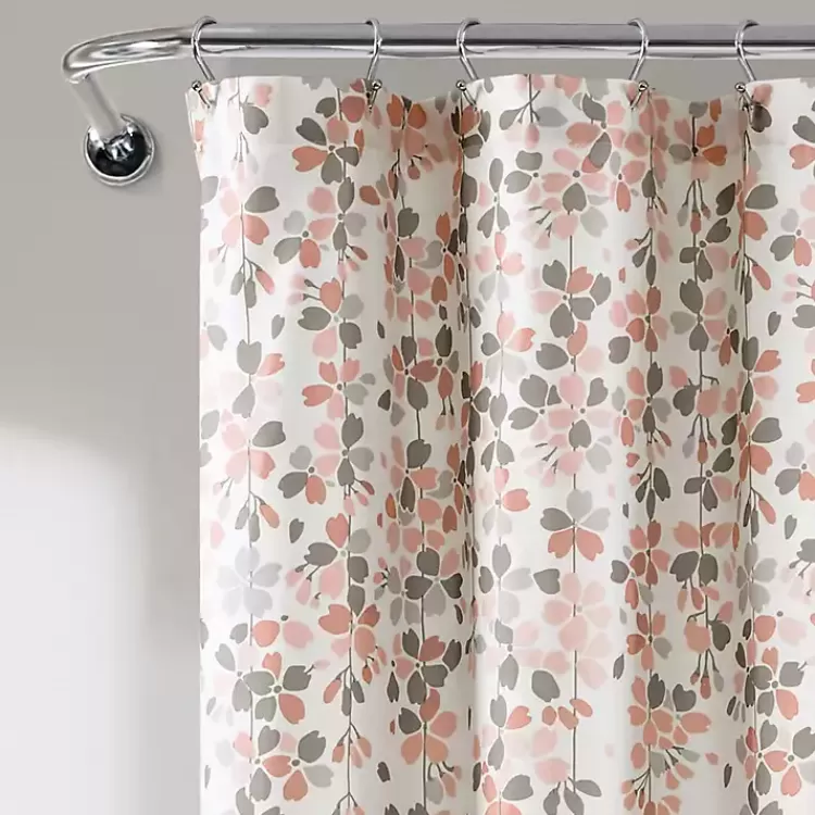 Blush and Gray Weeping Flower Shower Curtain>Kirklands Home Hot