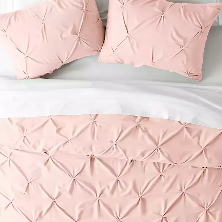Blush Pinched 2-pc. Twin Duvet Cover Set>Kirklands Home Clearance