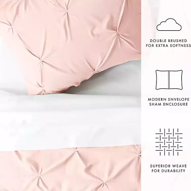 blush_pinched_pc_twin_duvet_cover_set_3.webp Blush Pinched 2-pc. Twin Duvet Cover Set>Kirklands Home Clearance
