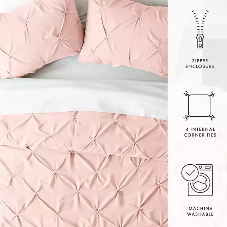 blush_pinched_pc_twin_duvet_cover_set_4.webp Blush Pinched 2-pc. Twin Duvet Cover Set>Kirklands Home Clearance