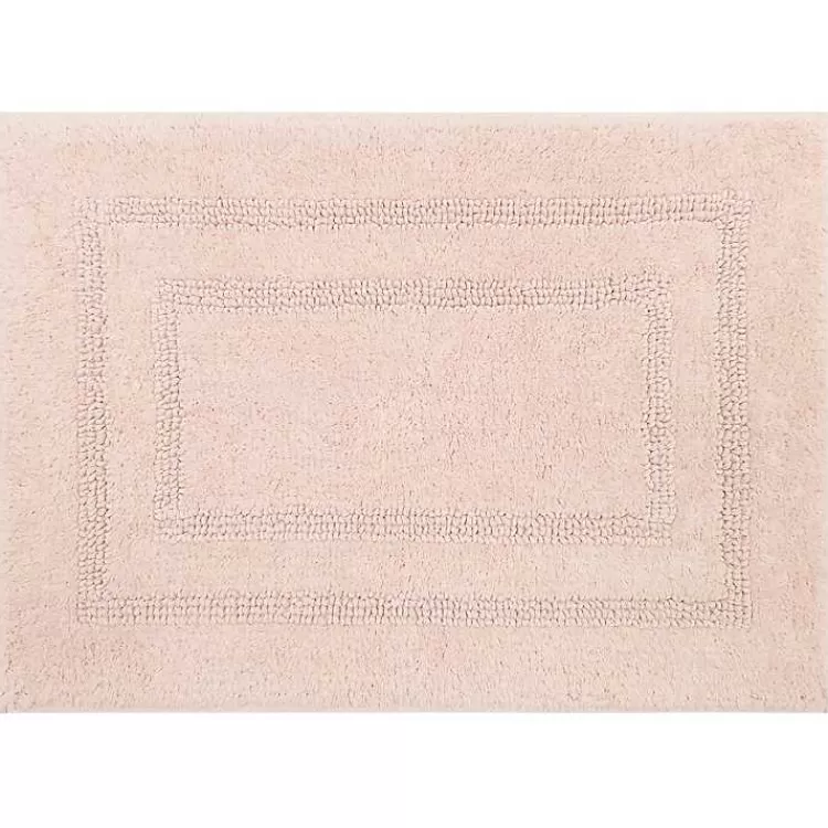 Blush Reversible Cotton Bath Mat, 34 in.>Kirklands Home Clearance
