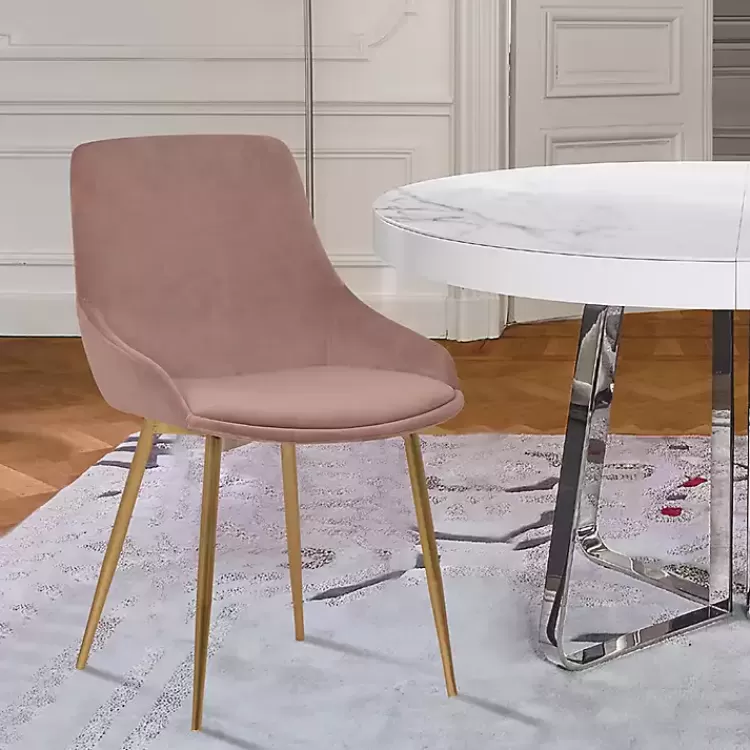 blush_velvet_heidi_dining_chair_6.webp Blush Velvet Heidi Dining Chair>Kirklands Home Fashion
