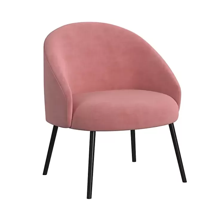 blush_velvet_modern_accent_chair_4.webp Blush Velvet Modern Accent Chair>Kirklands Home New