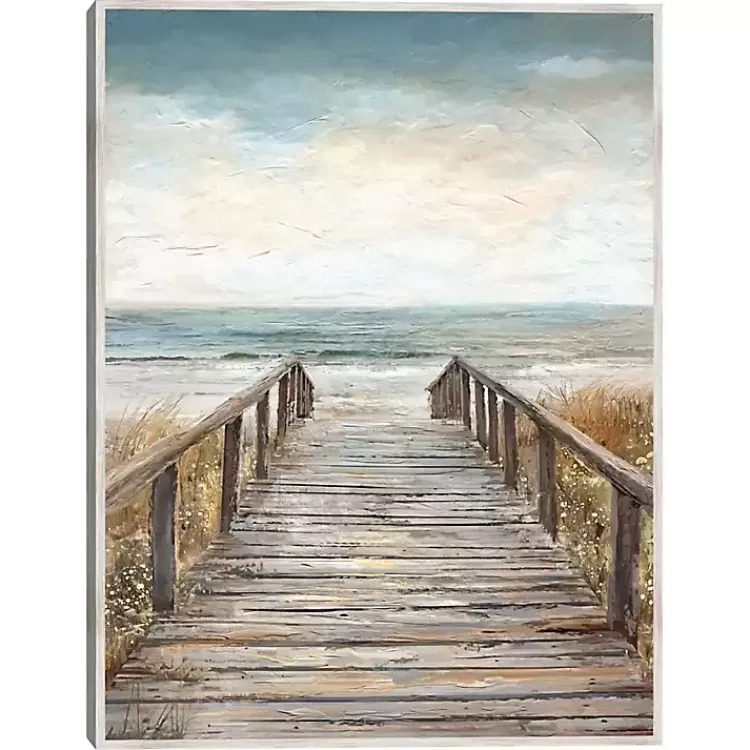 Boardwalk To The Beach Framed Canvas Art Print>Kirklands Home Best Sale