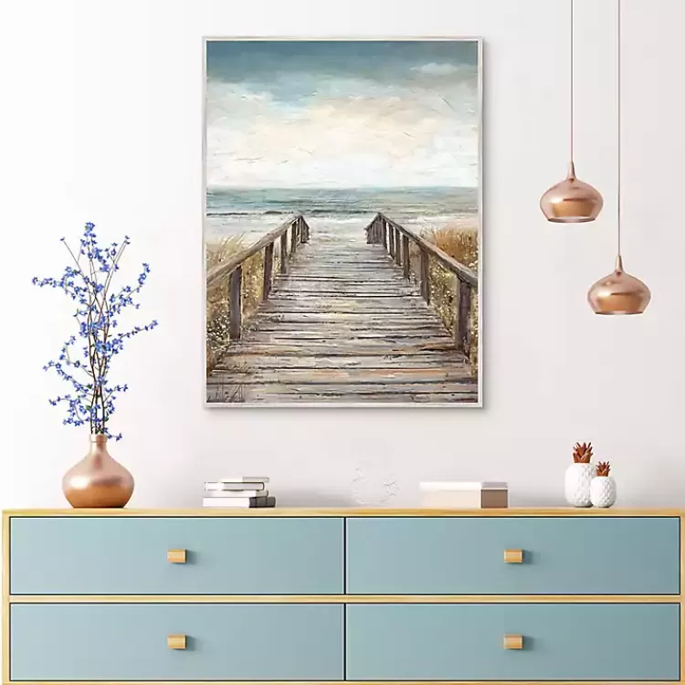 Boardwalk To The Beach Framed Canvas Art Print>Kirklands Home Best Sale