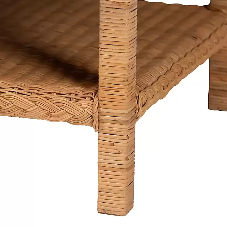 bohemian_braided_rattan_coffee_table_3.webp Bohemian Braided Rat Coffee Table>Kirklands Home Discount