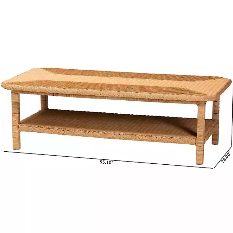 bohemian_braided_rattan_coffee_table_7.webp Bohemian Braided Rat Coffee Table>Kirklands Home Discount