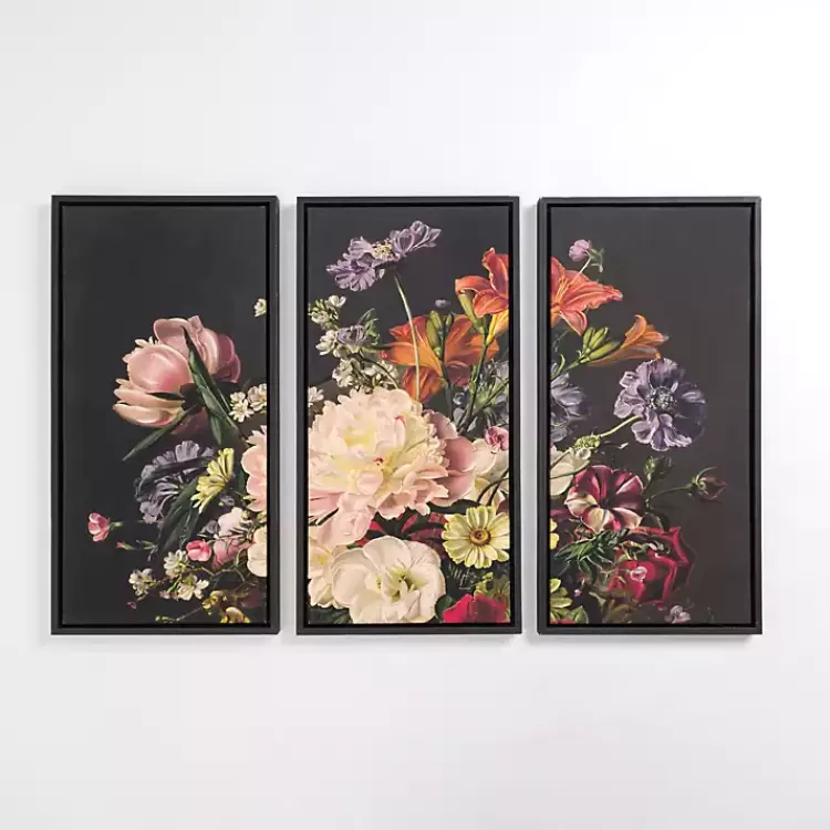 Bold Bouquet Framed Art Prints, Set of 3>Kirklands Home Online