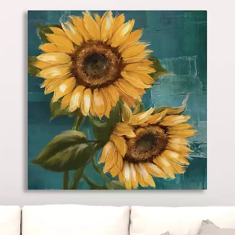 Bold Sunflowers Canvas Art Print, 30x30 in.>Kirklands Home Hot