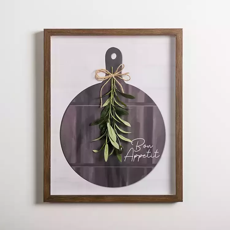 Bon Appetit Cutting Board Shadowbox Wall Plaque>Kirklands Home Cheap