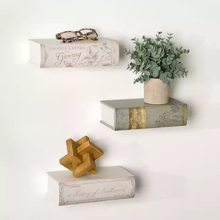 Book Floating Shelves, Set of 3>Kirklands Home Sale