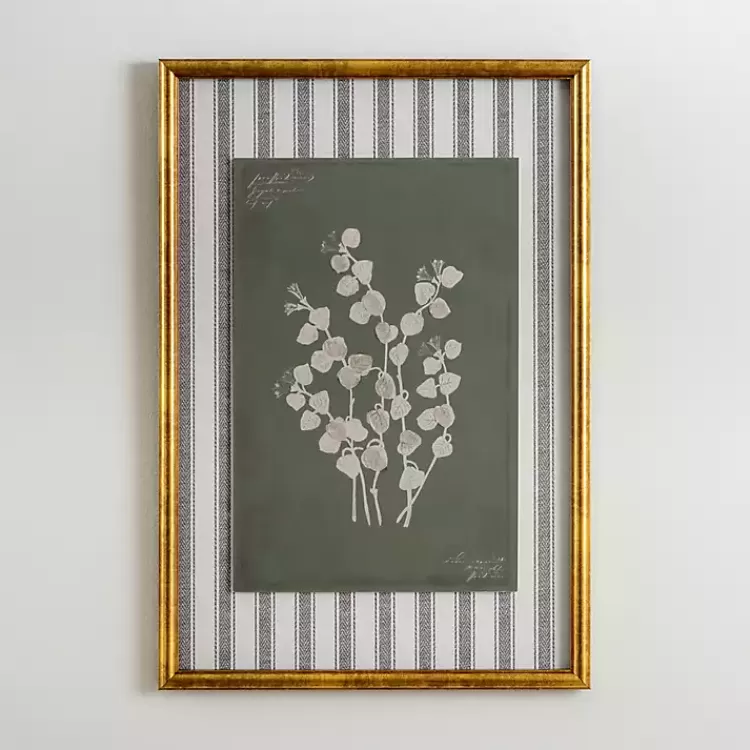 Botanical Stripes III Framed Art Print>Kirklands Home Cheap