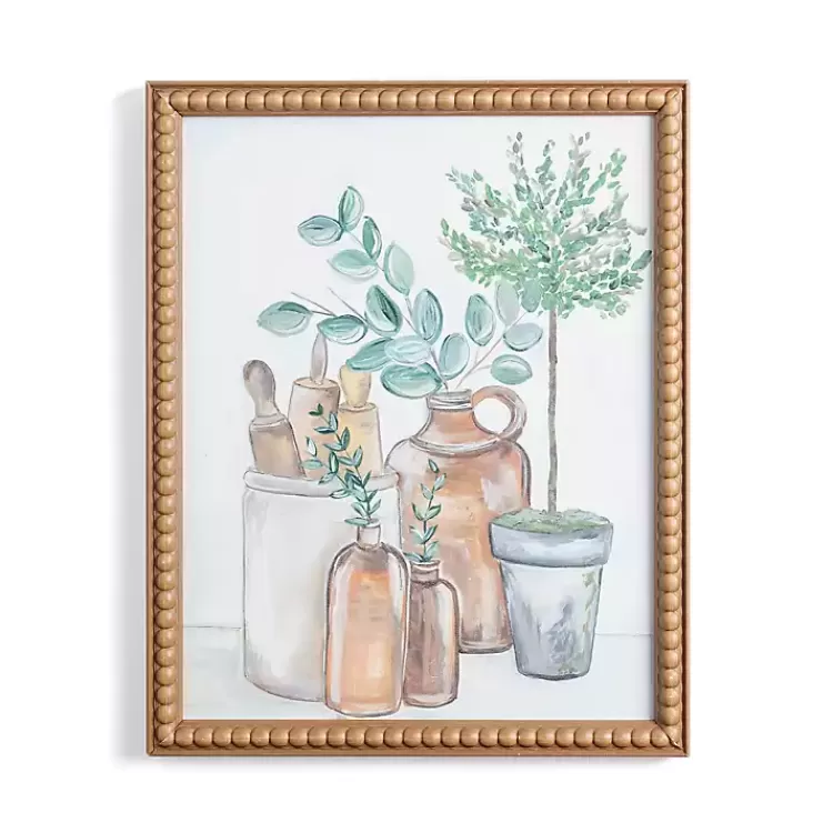 Botanicals in Jars Still Life Framed Art Print>Kirklands Home Shop