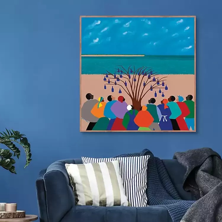 bottle_tree_gullah_islands_framed_canvas_art_print_3.webp Bottle Tree Gullah Islands Framed Canvas Art Print>Kirklands Home Flash Sale