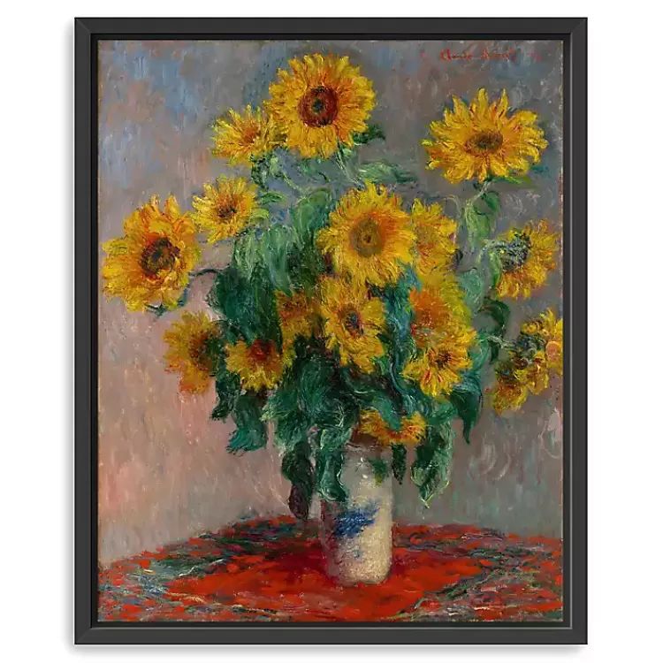 Bouquet of Sunflowers Framed Canvas Art Print>Kirklands Home Hot
