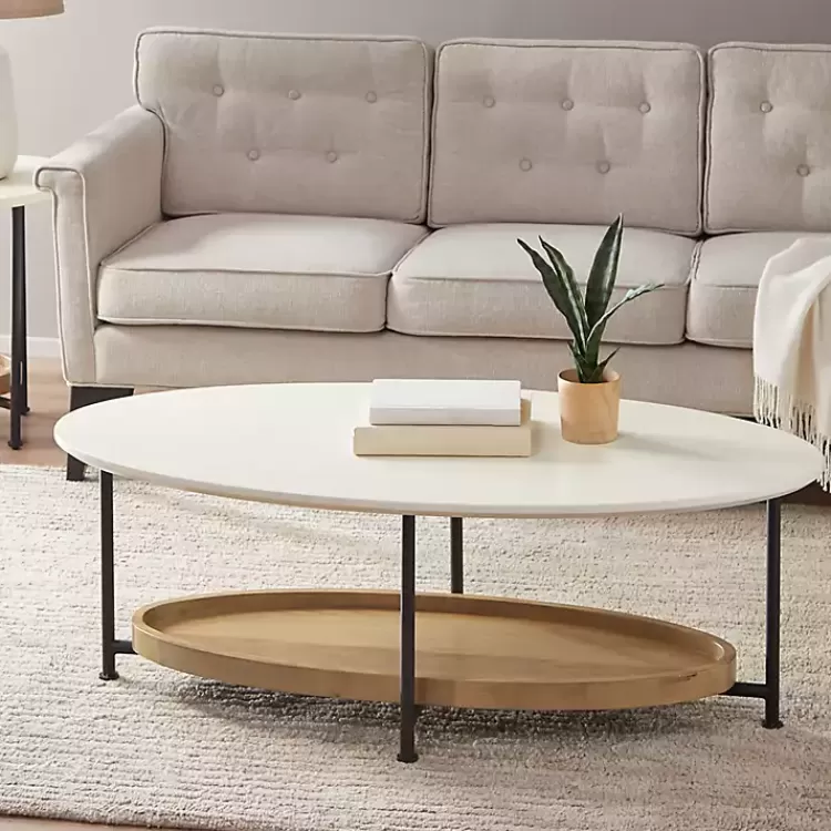 Bowie Wood and Metal Coffee Table>Kirklands Home Discount