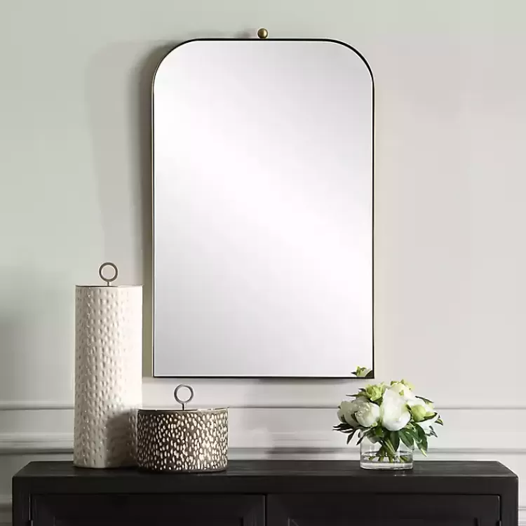 Brass Cassidy Arch Wall Mirror>Kirklands Home Online
