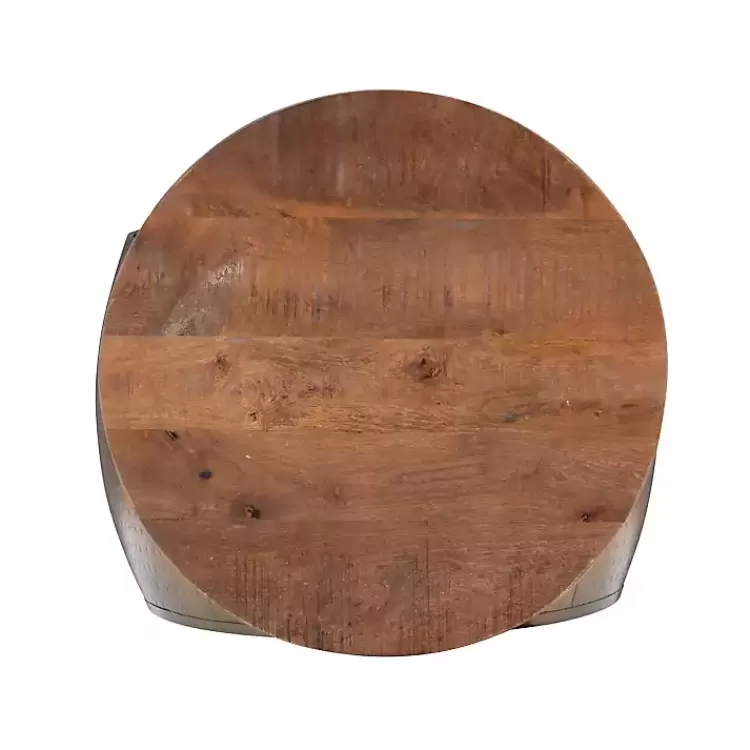 Brass Hammered Drum Storage Coffee Table>Kirklands Home Store