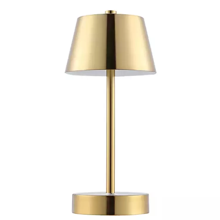 Brass Rechargeable LED Table Lamp, 10 in.>Kirklands Home Outlet