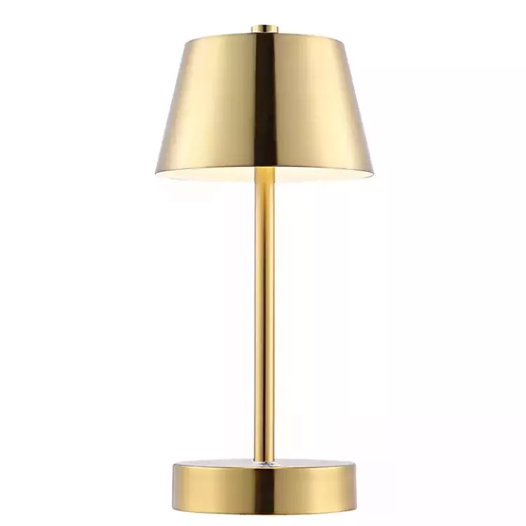Brass Rechargeable LED Table Lamp, 10 in.>Kirklands Home Outlet