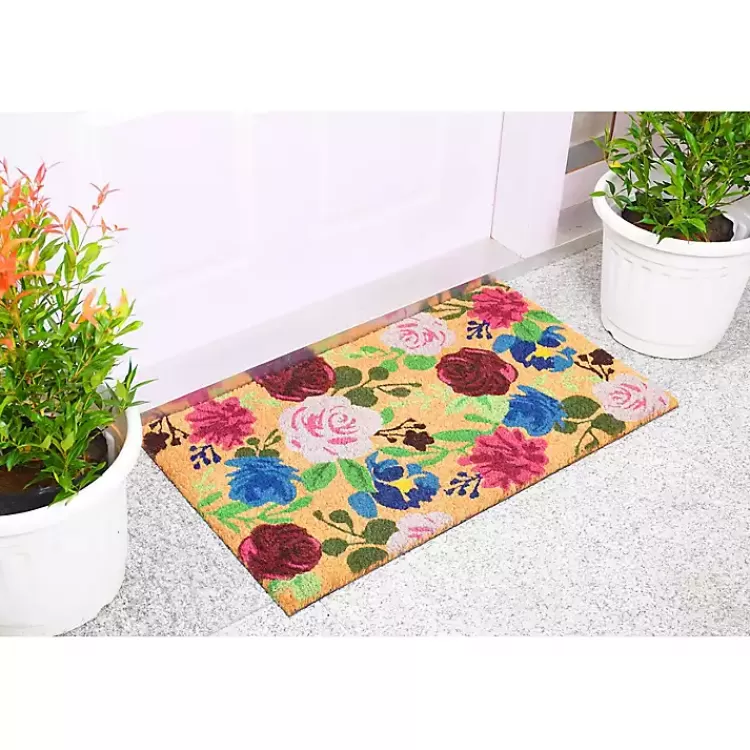 Bright Boho Flowers Doormat>Kirklands Home Discount