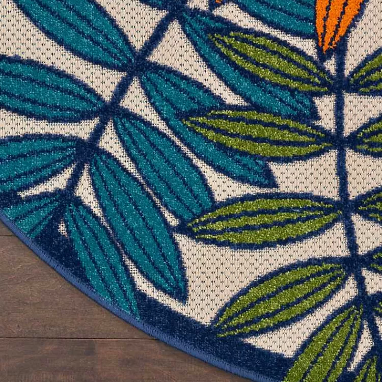 Bright Branches Round Outdoor Area Rug, 7x7>Kirklands Home Sale