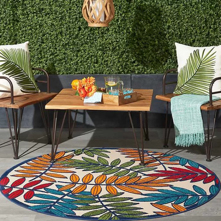 bright_branches_round_outdoor_area_rug_x_5-1.webp Bright Branches Round Outdoor Area Rug, 5x5>Kirklands Home Hot