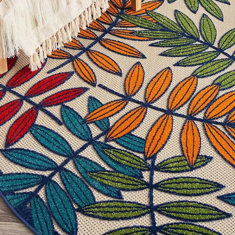 bright_branches_round_outdoor_area_rug_x_6-1.webp Bright Branches Round Outdoor Area Rug, 5x5>Kirklands Home Hot