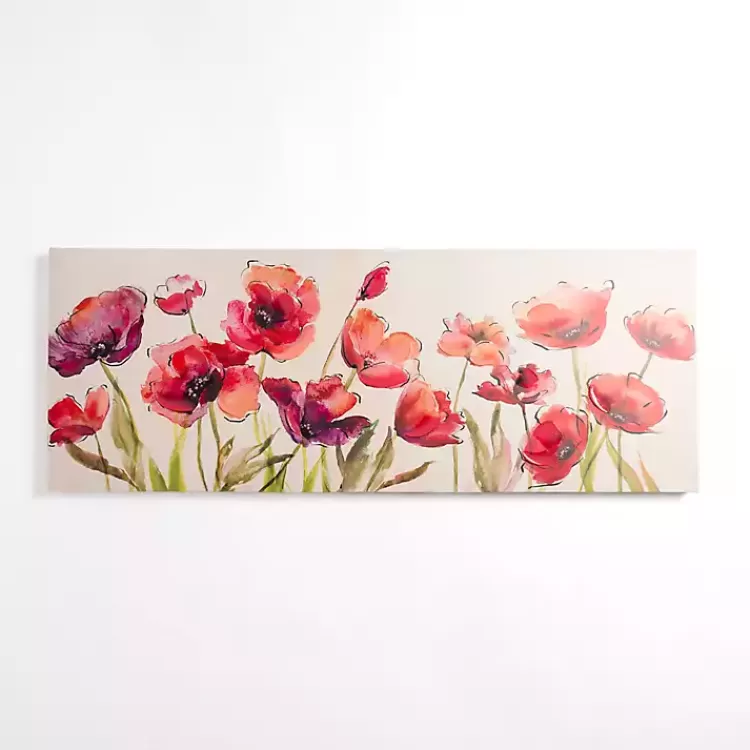 Bright Red Poppies Canvas Art Print>Kirklands Home Discount