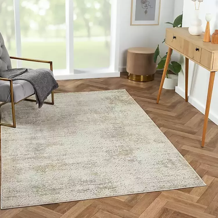 Brisbane Beige Faded Damask Area Rug, 8x10>Kirklands Home Fashion