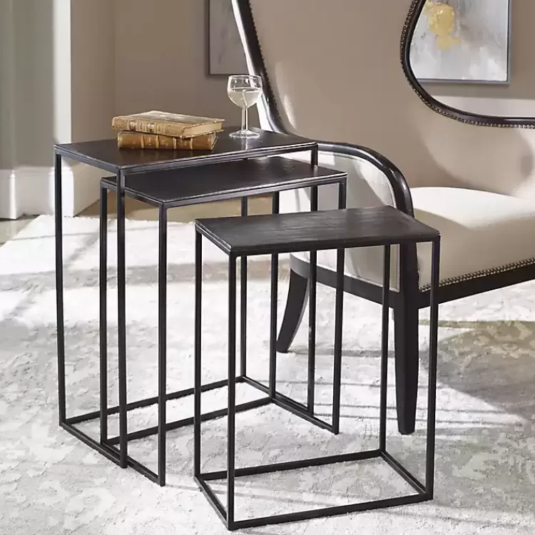 Bronze & Metal Nesting Side Tables, Set of 3>Kirklands Home Shop