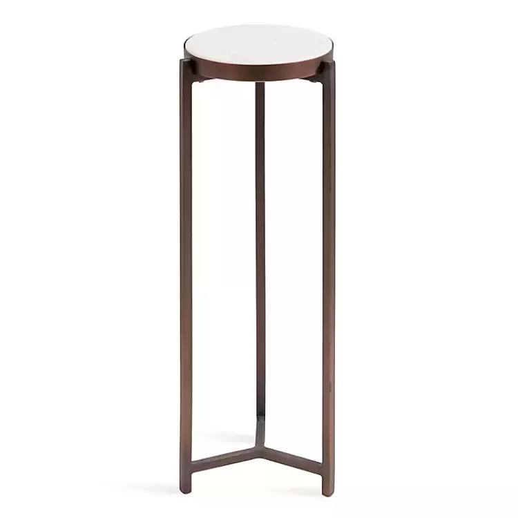 Bronze Angular Marble Accent Table>Kirklands Home Best