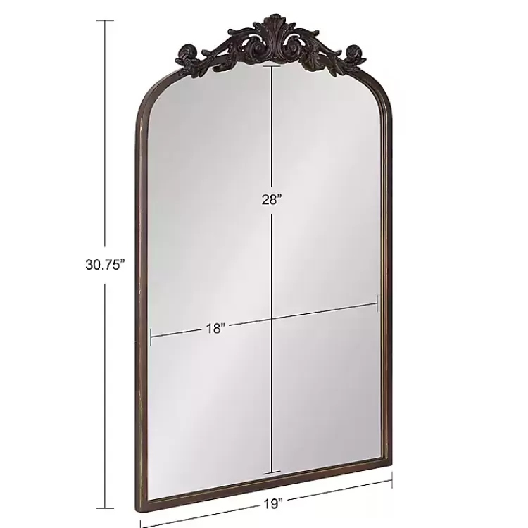 bronze_arendahl_arched_mirror_x_in_4.webp Bronze Arendahl Arched Mirror, 19x31 in.>Kirklands Home Hot