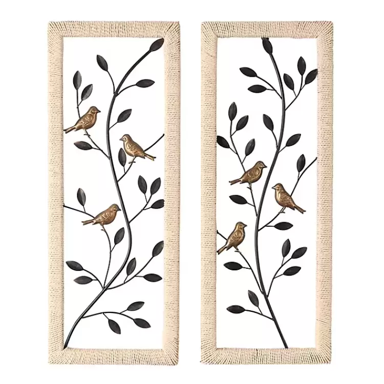 Bronze Bird and Branch Wall Plaques, Set of 2>Kirklands Home Best