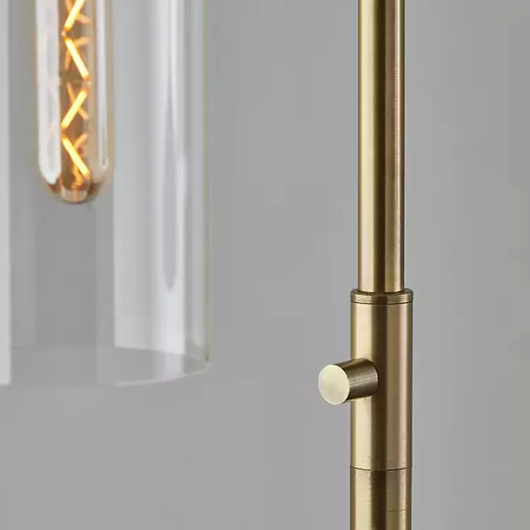 Bronze Glass Cylinder Shade Floor Lamp>Kirklands Home Cheap