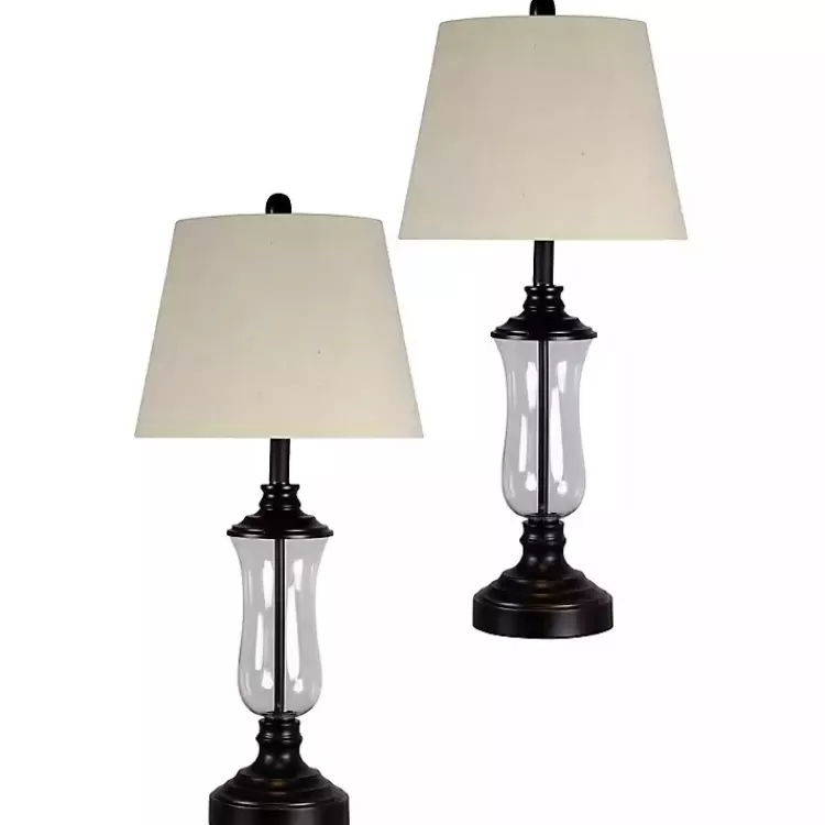 Bronze Glass Table Lamps, Set of 2>Kirklands Home Cheap