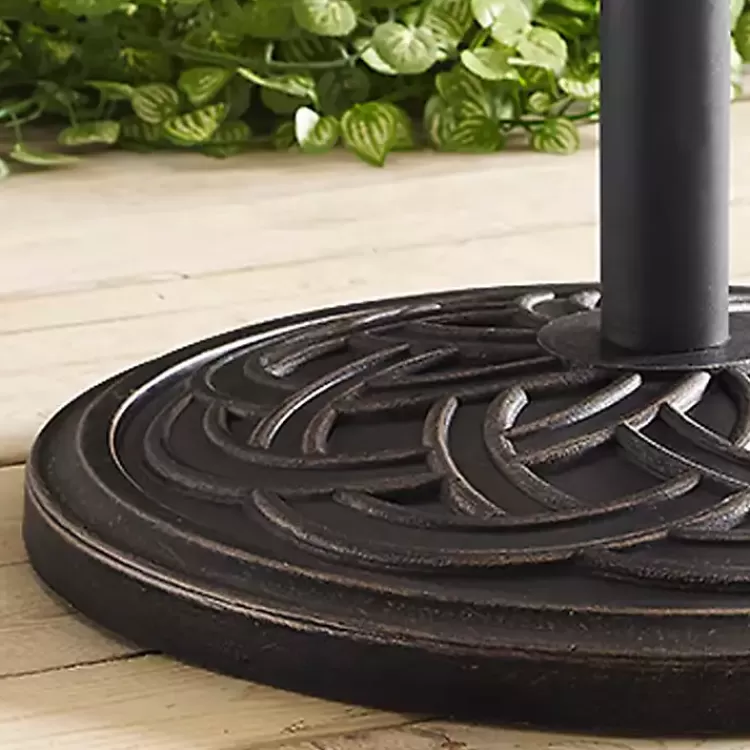 Bronze Medallion Round Umbrella Base>Kirklands Home Cheap