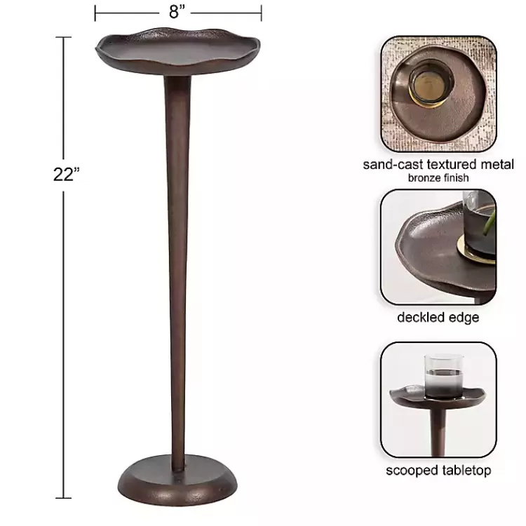 Bronze Metal Alicia Accent Table>Kirklands Home Best