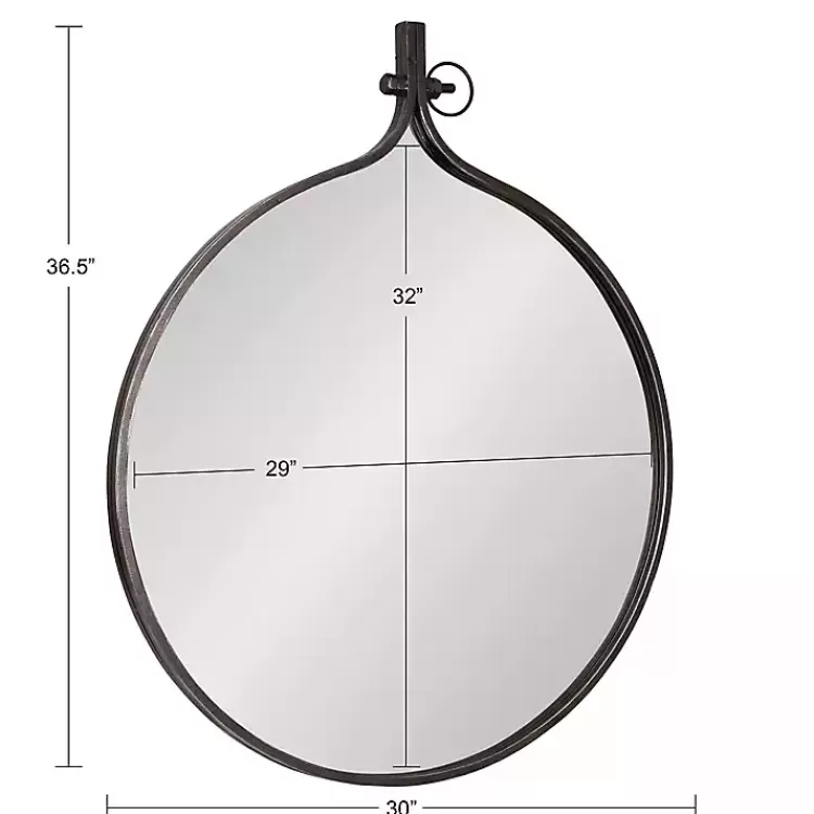 bronze_metal_antique_round_wall_mirror_4.webp Bronze Metal Antique Round Wall Mirror>Kirklands Home Best Sale