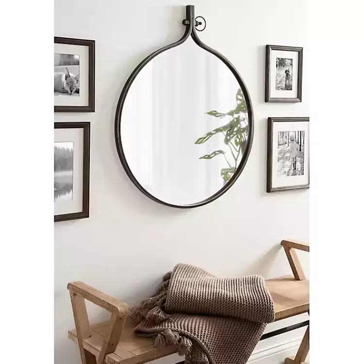 bronze_metal_antique_round_wall_mirror_5.webp Bronze Metal Antique Round Wall Mirror>Kirklands Home Best Sale
