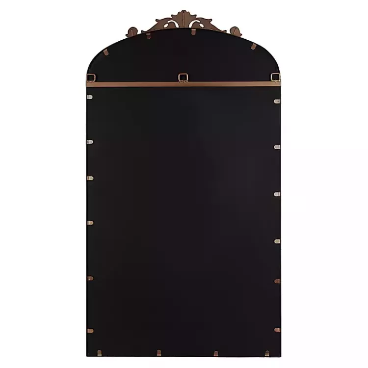 bronze_metal_arch_ornate_crown_wall_mirror_4.webp Bronze Metal Arch Ornate Crown Wall Mirror>Kirklands Home Clearance